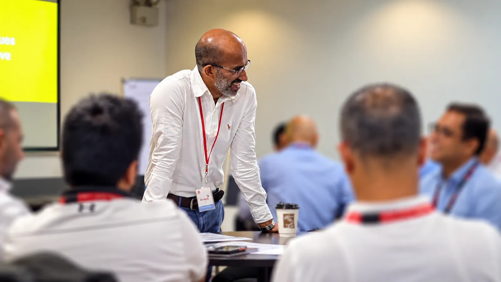 Cross-functional delivery team in a working session